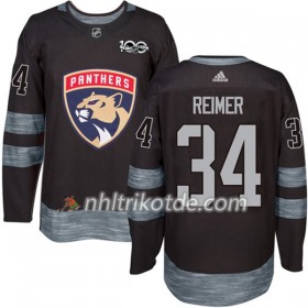 Florida Panthers Trikot James Reimer 34 1917-2017 100th Anniversary Adidas Schwarz Authentic - Herren